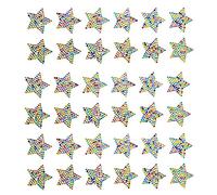 Baker Ross AT217 Rainbow Star Crystal Gem Stickers, Arts and Crafts for Kids (Pack of 12), Assorted