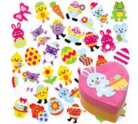Baker Ross AT462 Easter Foam Stickers, Creative Art and Craft Supplies for Kids to Make and Decorate (120 Pack)