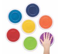 Baker Ross AT712 Rainbow Colours Jumbo Paint Pads, For Kids Arts and Crafts Projects, Single, Assorted