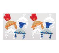 Baker Ross AT736 Roman Centurion Colour in Helmets - Pack of 16, for Kids Arts and Crafts Projects,White