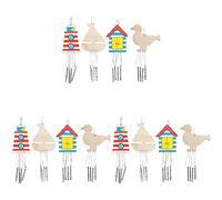 Baker Ross AT868 Seaside Wooden Wind Chimes - Pack of 12, Perfect for Children to Design and Decorate, Ideal for School, Home Craft and Group Activities