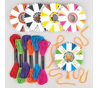 Baker Ross AV207 Make Your Own Braided Friendship Bracelets - Creative Craft Kits for Kids to Design Make & Give as Gift (Pack of 4), 9.5cm