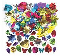 Baker Ross AV640 Jumbo Sequins, Mixed Sequins for Arts and Crafts, Assorted, Pack of 80g, Pieces