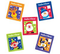 Baker Ross AV825 Festive Friends Sliding Puzzles - Pack of 5, Slide Puzzles for Kids, Great for Party Bags, and Toys