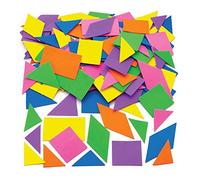 Baker Ross AW539 Jumbo Foam Shapes (Pack of 150) Assorted Shape Decorative Foam Shape, Assorted Size, Assorted colour Perfect for Kids Arts and Crafts Activities