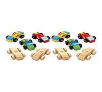 Baker Ross AW583 Mini Wooden Cars (Pack of 10)