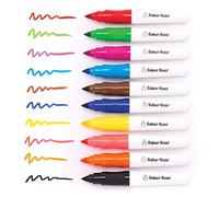 Baker Ross AW640 Chunky Easy Grip Colouring Markers For Kids (Pack of 10) Coloured Tip Markers Perfect for Toddlers and Kids Colouring, Drawing and Highlighting