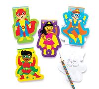 Baker Ross AW708 Star Hero Memo Pads (Pack of 8) Kids Small Drawing, Writing Notebook Perfect for Goodie Bags, Halloween Party Favors, Pinata Filler or Birthday Present
