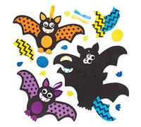 Baker Ross AW769 Halloween Bat Decoration Kit Mix & Match Childrens Craft (Pack of 8), Assorted, 4.0 cm*23.0 cm*15.0 cm