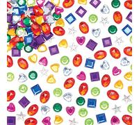 Baker Ross AW976 Self-Adhesive Acrylic Jewels Value Tub (Pack of 800) -Arts and Crafts for Kids, Assorted