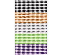 Baker Ross AX172 Halloween Self Adhesive Gems - Pack of 900, Jewels for Halloween Crafts, Scrapbook Stickers and Arts and Crafts for Kids