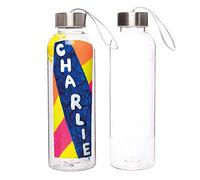Baker Ross AX323 Design Your Own Water Bottles - Pack of 2, Creative Art and Craft Supplies for Kids to Design and Decorate