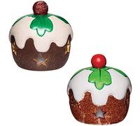 Baker Ross AX394 Christmas Pudding Ceramic Tealight Holders - Pack of 3, Decorate and Display for Christmas Decorations, Ideal Kids Arts and Crafts Project
