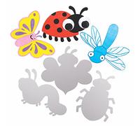 Baker Ross AX823 Bug Cards - Pack of 30, Perfect for Children to Decorate, Ideal Outdoor Craft Project for School, Home and Craft Groups