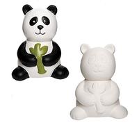 Baker Ross AX848 Panda Ceramic Coin Banks, White,black,4.7 x 4.1 x 3.3inches