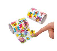 Baker Ross AX926 Fairy Sticker Rolls - Pack of 600, Kids Stickers, Ideal for Children's Arts and Crafts Projects, Great for Card Making and Scrapbooking