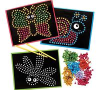 Baker Ross AX929 Bug Sequin Kits - Pack of 4, for Children to Decorate and Personalize Arts Projects, Ideal Groups, Home Crafting, Class Room Activities