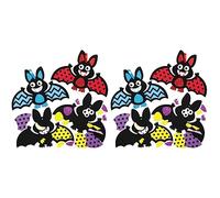 Baker Ross Bat Mix and Match Halloween Decoration Kits - Pack of 16, Halloween Craft Kits for Kids, Foam Bat Decoration Arts and Crafts (AX189)