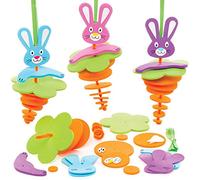 Baker Ross Bunny Stacking Decorations - Pack of 6, Easter Crafts, Craft For Kids (AT420)