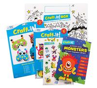 Baker Ross CBS012 Monster Bunch Craft Box - Creative Arts and Crafts Activities for Kids