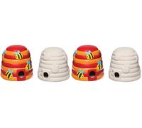 Baker Ross Ceramic Bee House for Kids to Paint, Personalise and Display (Box of 2), Assorted, AR415 (Pack of 2)