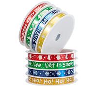 Baker Ross Christmas Curling Ribbon Spools - Creative Art and Craft Supplies and Essentials for Adults and Kids to Make, Personalise, Gift Wrap and Decorate Projects (Pack of 8)