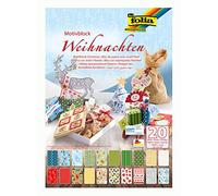 Baker Ross Christmas Patterned Card Pack for Children to Decorate for Craft Card