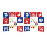 Baker Ross CN123 Royal Stencils - Pack of 20, British Royalty Arts and Crafts Supplies