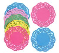 Baker Ross Coloured Paper Doilies Value Pack - Creative Art Supplies for Children, Crafts, Card Making, and Decorations (Pack of 120)