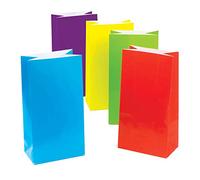 Baker Ross Coloured Party Gift Bags for Children to Decorate, Embellish and Fill In (Pack of 10) , Assorted , AF384
