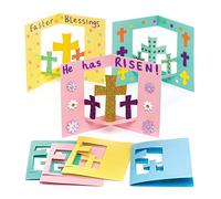 Baker Ross Cross Pop Out Cards - Pack of 8, Easter Crafts for Kids (AW293)