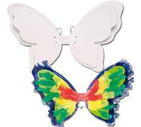 Baker Ross Design Your Own Card Wings -Width 60cm for Children to Paint & Decorate for Dressing Up (Pack of 3), White