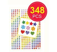 Baker Ross E657 Mini Holographic Stickers (Pack of 348), Assorted