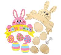 Baker Ross Easter Bunny Wooden Mobiles - Pack of 2, Easter Crafts, Craft for Kids (AX762)