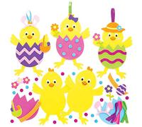 Baker Ross Easter Chick Mix & Match Decorations - Pack of 8, Easter Crafts, Craft For Kids (AT435)