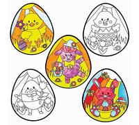 Baker Ross Easter Colour In Window Decorations - Pack of 12, Easter Crafts for Kids (AX711)