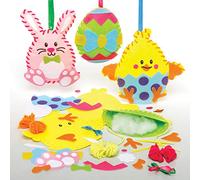 Baker Ross Easter Sewing Decorations - Pack of 3, Sewing Kits for Kids (AX798)