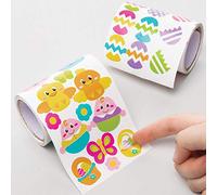 Baker Ross Easter Stickers Rolls - Pack of 600, Easter Craft Supplies (AT502)