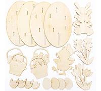 Baker Ross Easter Wooden Scene Kits - Pack of 4, Wood Easter Crafts for Children (FC615)