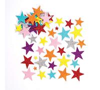Baker Ross EF309 Glitter Star Foam Stickers (Pack Of 150) For Kids Arts and Crafts