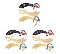 Baker Ross EF695 Pirate Wooden Swords for Children to Paint Decorate & Personalise Dressing Up - Pack of 12