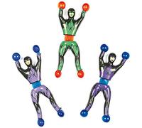 Baker Ross EF878 Hero Wall Crawlers (Pack of 6) Party Bag Filler Small Toys for Kids