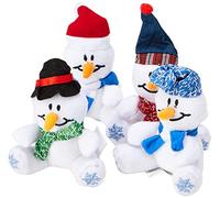 Baker Ross EF890 Snowman Mini Bean Pals (Pack of 4), Assorted