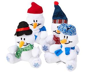 Baker Ross EF890 Snowman Mini Bean Pals (Pack of 4), Assorted