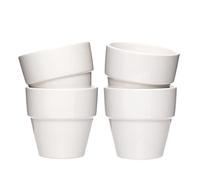 Baker Ross EK162 Mini Porcelain Flowerpots (Pack Of 6) For Kids To Decorate,7 x 7 centimeters