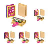 Baker Ross EK3067 Secret Keepsake Books to Paint and Decorate. Craft Kits for Kids - Pack of 15, Brown, 15cm x 10.5cm