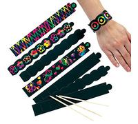 Baker Ross EK666 Scratch Art Bracelets (Pack of 12) for Kids Party Bag Fillers, Assorted, 12 Pack