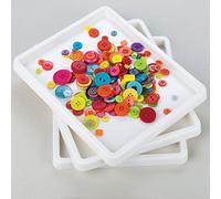 Baker Ross EV2023 Trays, Creative Art Supplies for Kids' Crafts and Painting Projects, Assorted, (Pack of 3)