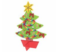 Baker Ross FC164 Giant Wooden Christmas Tree Kit - Pack of 1, Wooden Crafts for Children to Decorate and Display, Make Your Own Christmas Tree
