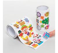 Baker Ross FC228 Christmas Stickers - Pack of 600, Kids Stickers, Ideal for Children's Arts and Crafts Projects, Great for Card Making and Scrapbooking